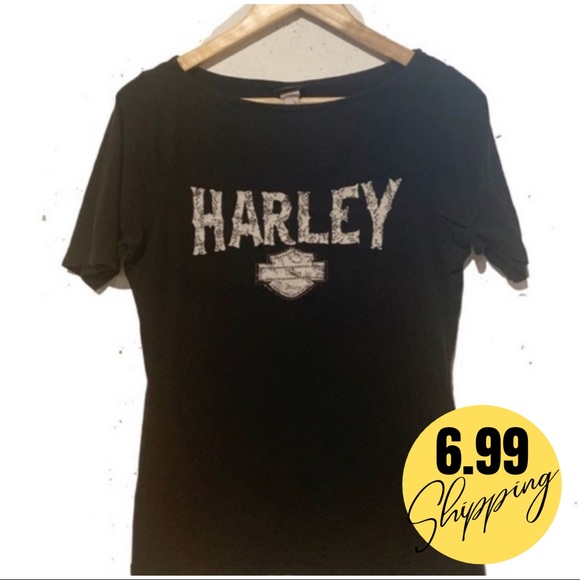 Harley-Davidson Rhinestone Classic Logo T-shirt